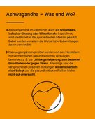 Ashwagandha soll die Leistung steigern, beim Einschlafen oder gegen Stress helfen; die Wirkungen sind nicht belegt. 