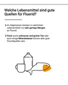 In natürlichen Lebensmitteln stecken nur sehr geringe Mengen Fluorid.