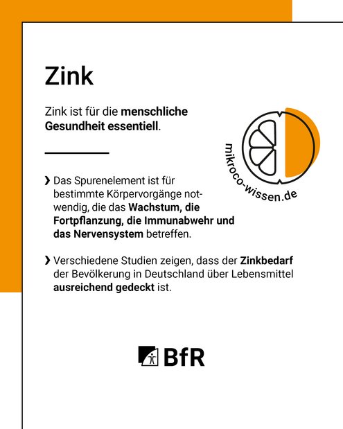 Zink ist für die menschliche Gesundheit essentiell.
